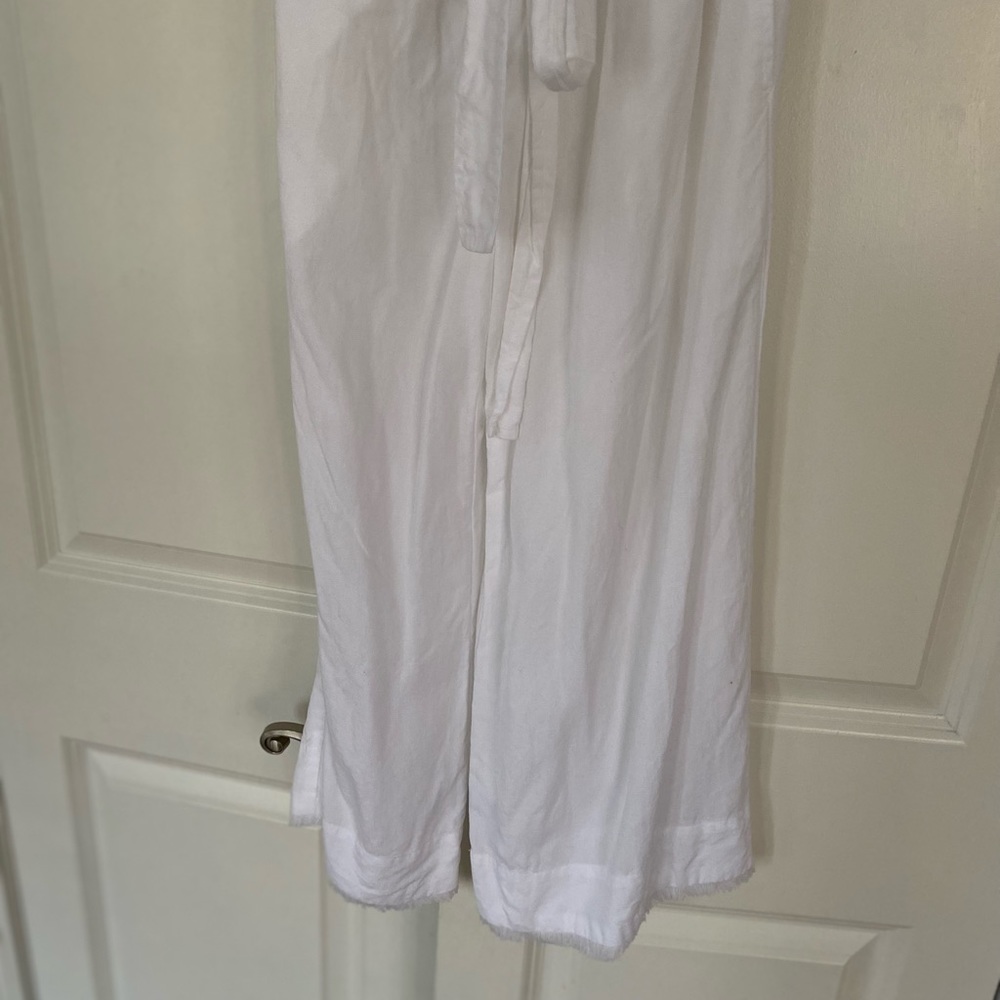 Anthropologie Cloth & Stone Strapless Fray Trim Crop Jumpsuit - EUC - Picture 5 of 15